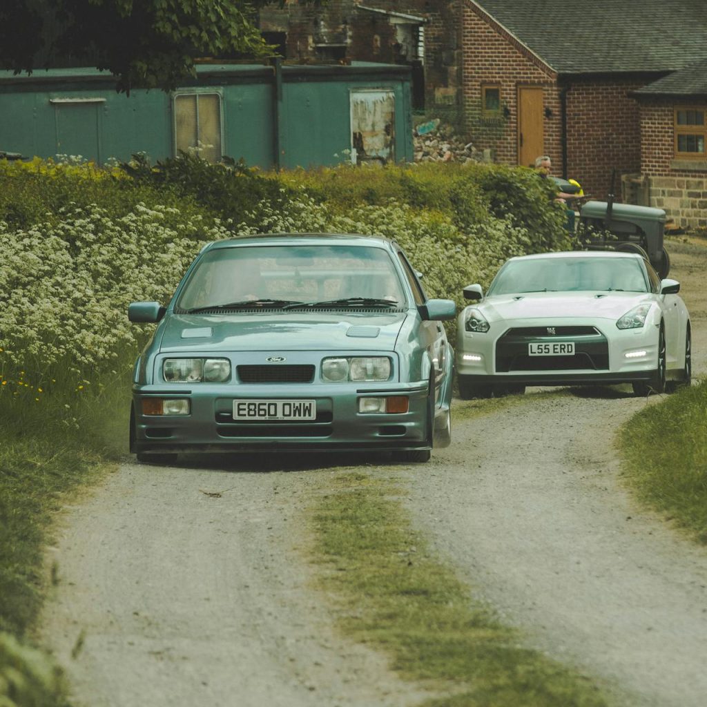 Two cars from different eras